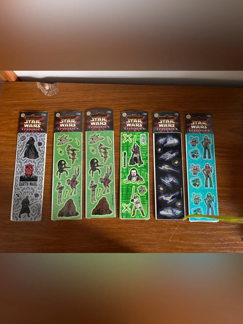 Lot of Sandylion Prismatic Vintage Star Wars Episode 1 Stickers